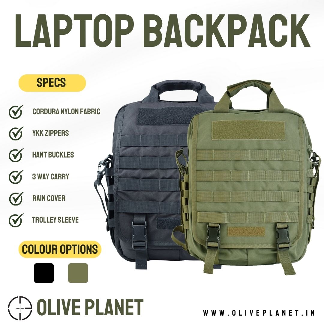 Military Laptop Backpack - 15 Inches