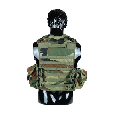 Tactical Vest With Plate Carrier and Ammunition Pouch