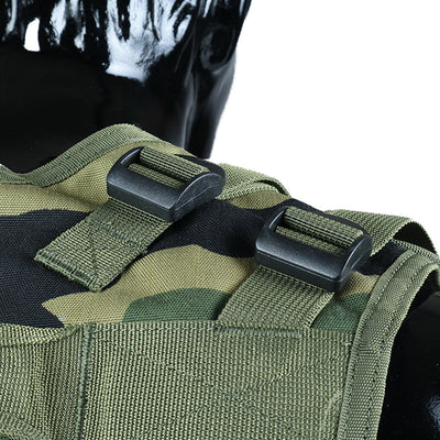 Tactical Vest With Plate Carrier and Ammunition Pouch