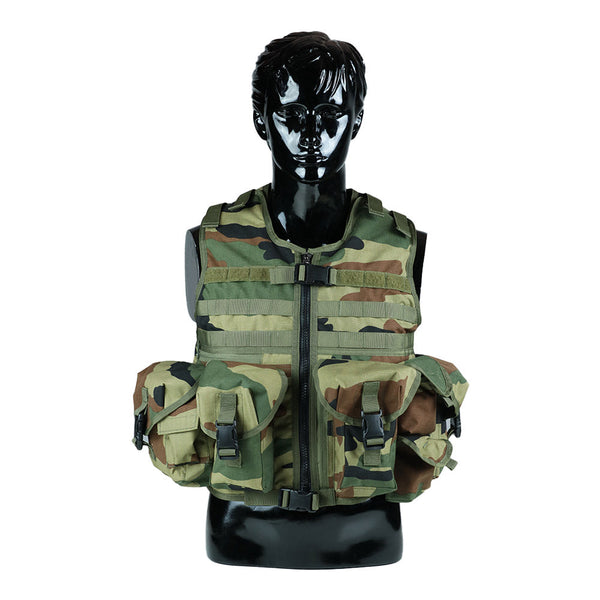 Tactical Vest With Plate Carrier and Ammunition Pouch