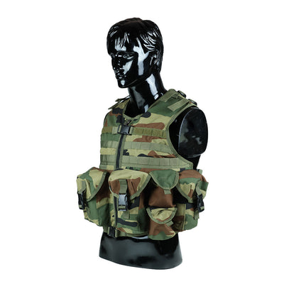 Tactical Vest With Plate Carrier and Ammunition Pouch