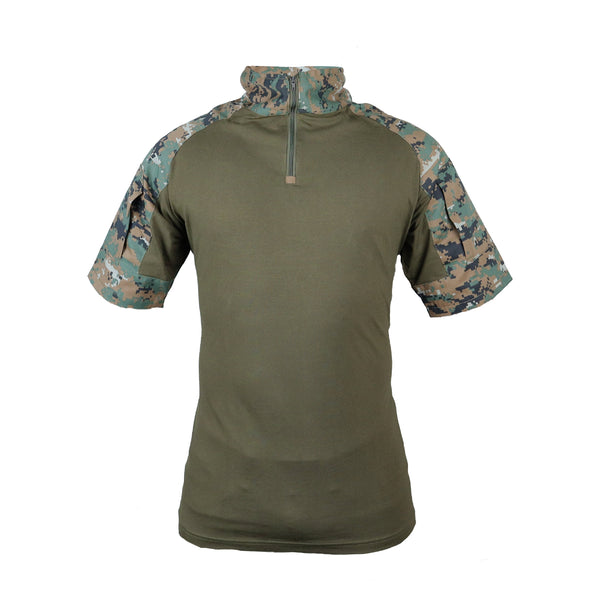 Tactical Combat Uri T-Shirt - Half Sleeve - Woodland Digital